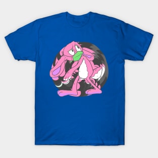 Masked RABBIT pink T-Shirt